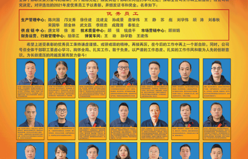 拉斯维加斯9888液压隆重召开2021年度优秀员工表彰大会